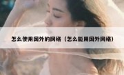 怎么使用国外的网络（怎么能用国外网络）