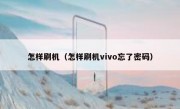 怎样刷机（怎样刷机vivo忘了密码）