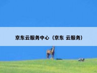 京东云服务中心（京东 云服务）