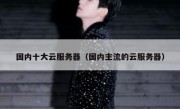 国内十大云服务器（国内主流的云服务器）