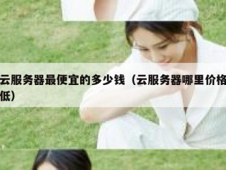 云服务器最便宜的多少钱（云服务器哪里价格低）