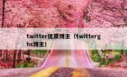twitter优质博主（twitterghs博主）