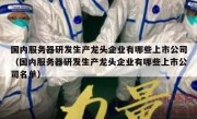国内服务器研发生产龙头企业有哪些上市公司（国内服务器研发生产龙头企业有哪些上市公司名单）
