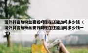国外抖音加粉丝要钱吗现在还能加吗多少钱（国外抖音加粉丝要钱吗现在还能加吗多少钱一个）
