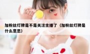 加粉丝灯牌是不是关注主播了（加粉丝灯牌是什么意思）