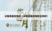 云服务器在哪买（云服务器在哪买比较好）