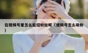 在视频号里怎么能招粉丝呢（视频号怎么吸粉）