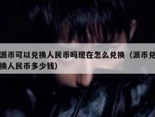 派币可以兑换人民币吗现在怎么兑换（派币兑换人民币多少钱）