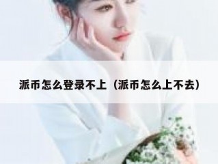 派币怎么登录不上（派币怎么上不去）