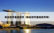 粉丝软件是啥软件（粉丝软件是啥软件呀）