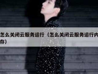 怎么关闭云服务运行（怎么关闭云服务运行内存）