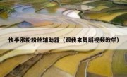 快手涨粉粉丝辅助器（跟我来舞蹈视频教学）