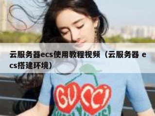 云服务器ecs使用教程视频（云服务器 ecs搭建环境）