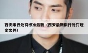 西安限行处罚标准最新（西安最新限行处罚规定文件）