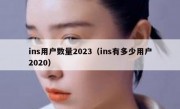 ins用户数量2023（ins有多少用户2020）