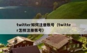 twitter如何注册账号（twitter怎样注册账号）