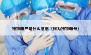 推特帐户是什么意思（何为推特帐号）