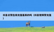 抖音点赞在线充值是真的吗（抖音视频赞充值）