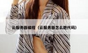 云服务器编程（云服务器怎么跑代码）