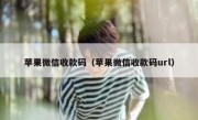 苹果微信收款码（苹果微信收款码url）