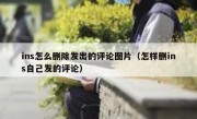 ins怎么删除发出的评论图片（怎样删ins自己发的评论）