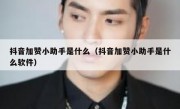 抖音加赞小助手是什么（抖音加赞小助手是什么软件）
