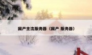 国产主流服务器（国产 服务器）