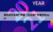 黑科技引流推广神器（引流推广效果好的app）