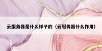 云服务器是什么样子的（云服务器什么作用）
