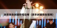 派币钱包创建教程在哪（派币创建钱包视频）