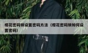 樱花密码锁设置密码方法（樱花密码锁如何设置密码）