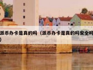派币办卡是真的吗（派币办卡是真的吗安全吗）
