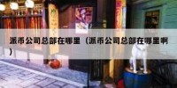 派币公司总部在哪里（派币公司总部在哪里啊）