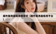 国外服务器租用哪家好（国外服务器租用平台）