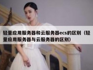 轻量应用服务器和云服务器ecs的区别（轻量应用服务器与云服务器的区别）