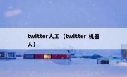twitter人工（twitter 机器人）