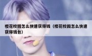 樱花校园怎么快速获得钱（樱花校园怎么快速获得钱包）