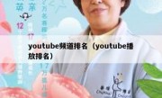 youtube频道排名（youtube播放排名）