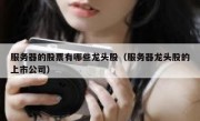 服务器的股票有哪些龙头股（服务器龙头股的上市公司）