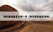 海外服务器多少钱一年（海外服务器违法吗）