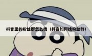 抖音里的粉丝群怎么找（抖音如何找粉丝群）