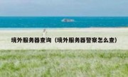 境外服务器查询（境外服务器警察怎么查）
