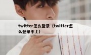 twitter怎么登录（twitter怎么登录不上）