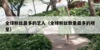 全球粉丝最多的艺人（全球粉丝数量最多的明星）