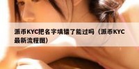 派币KYC把名字填错了能过吗（派币KYC最新流程图）