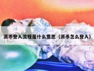 派币登入流程是什么意思（派币怎么登入）