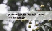 youtube最新版本下载安装（YouTube下载最新版）