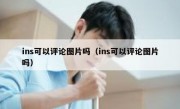 ins可以评论图片吗（ins可以评论图片吗）