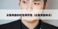 云服务器的好处和坏处（云服务器缺点）