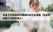 抖音千万粉丝的外国网红叫什么来着（抖音粉丝破千万的外国人）
